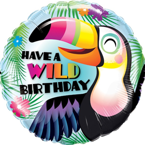 Folieballon Have a Wild Birthday Tucan